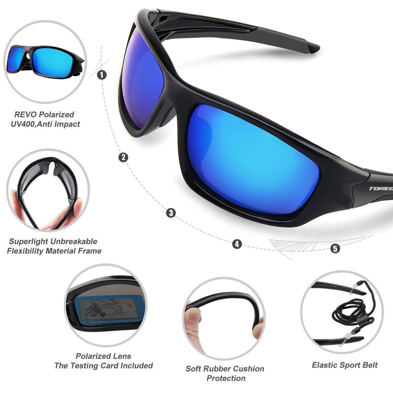 Amazon.com: EveryDayBoater - EDB Cuda - Polarized Glass Lens Sunglasses  (Black, Amber) : Clothing, Shoes & Jewelry