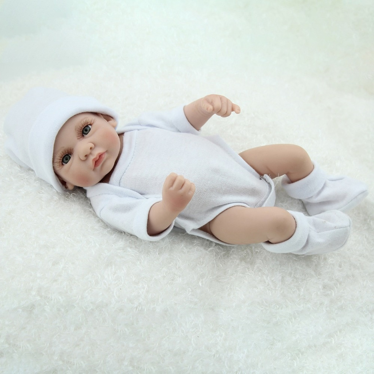 Miniature Lifelike Reborn Baby Doll Realistic Looking Baby Boy 10" 25cm Xmas US 