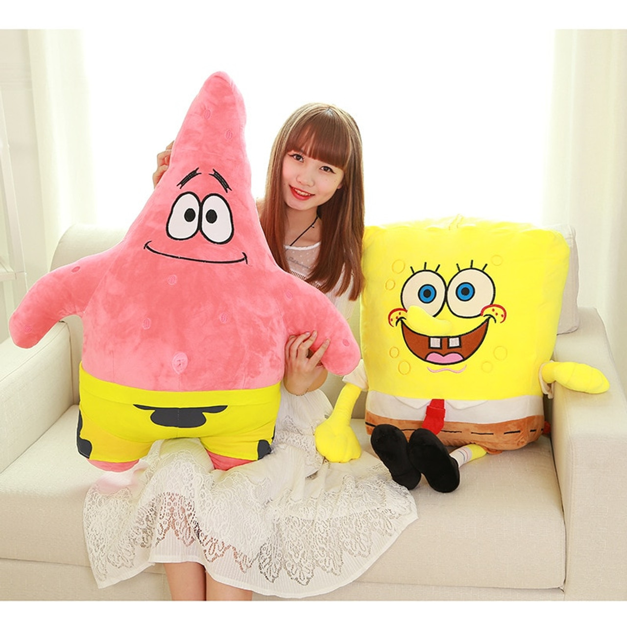 Spongebob Princess|spongebob Squarepants Plush Toy - Stuffed Cartoon Pillow  For Kids & Adults