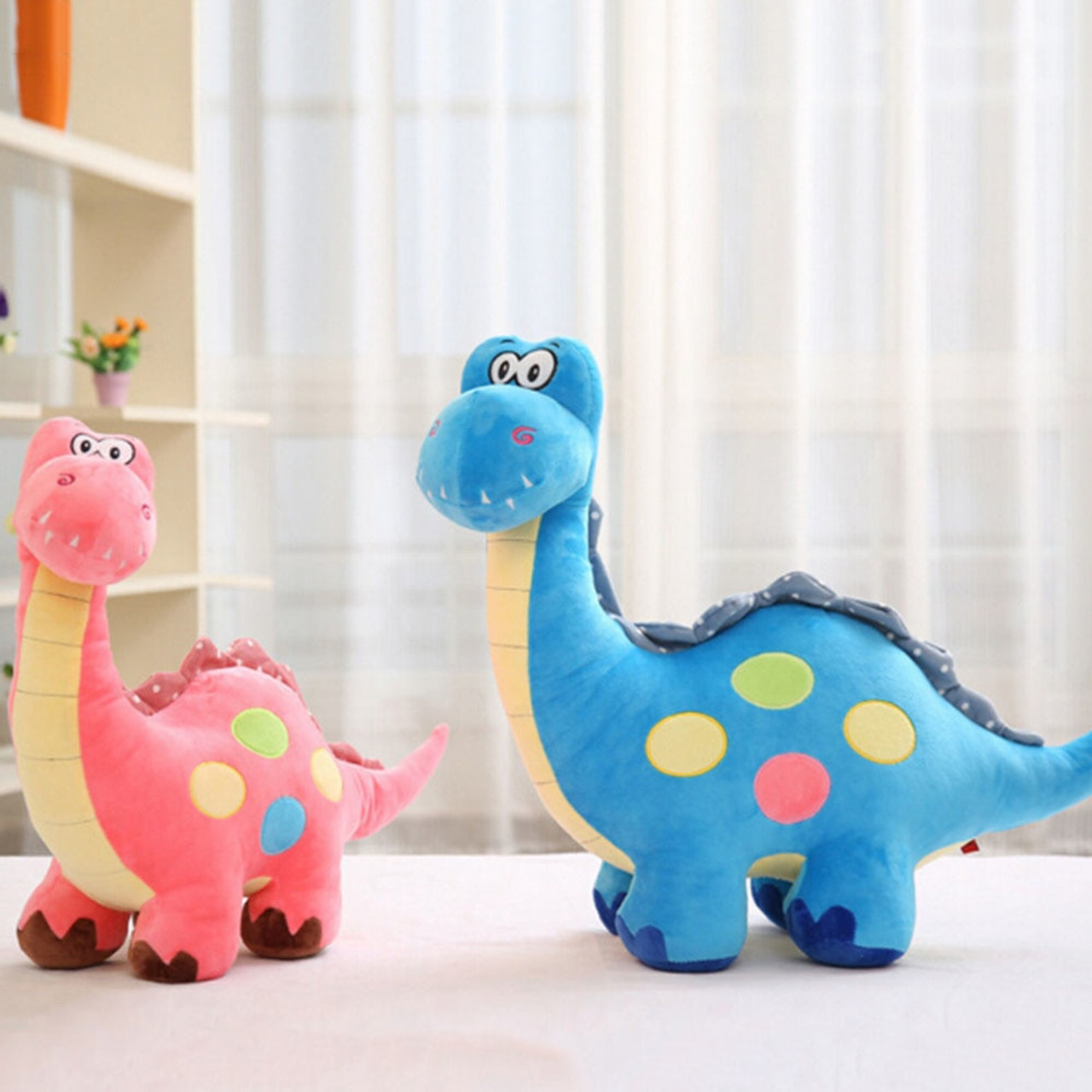 pink dinosaur soft toy