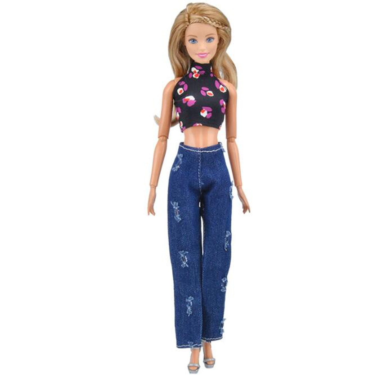 barbie doll jeans top