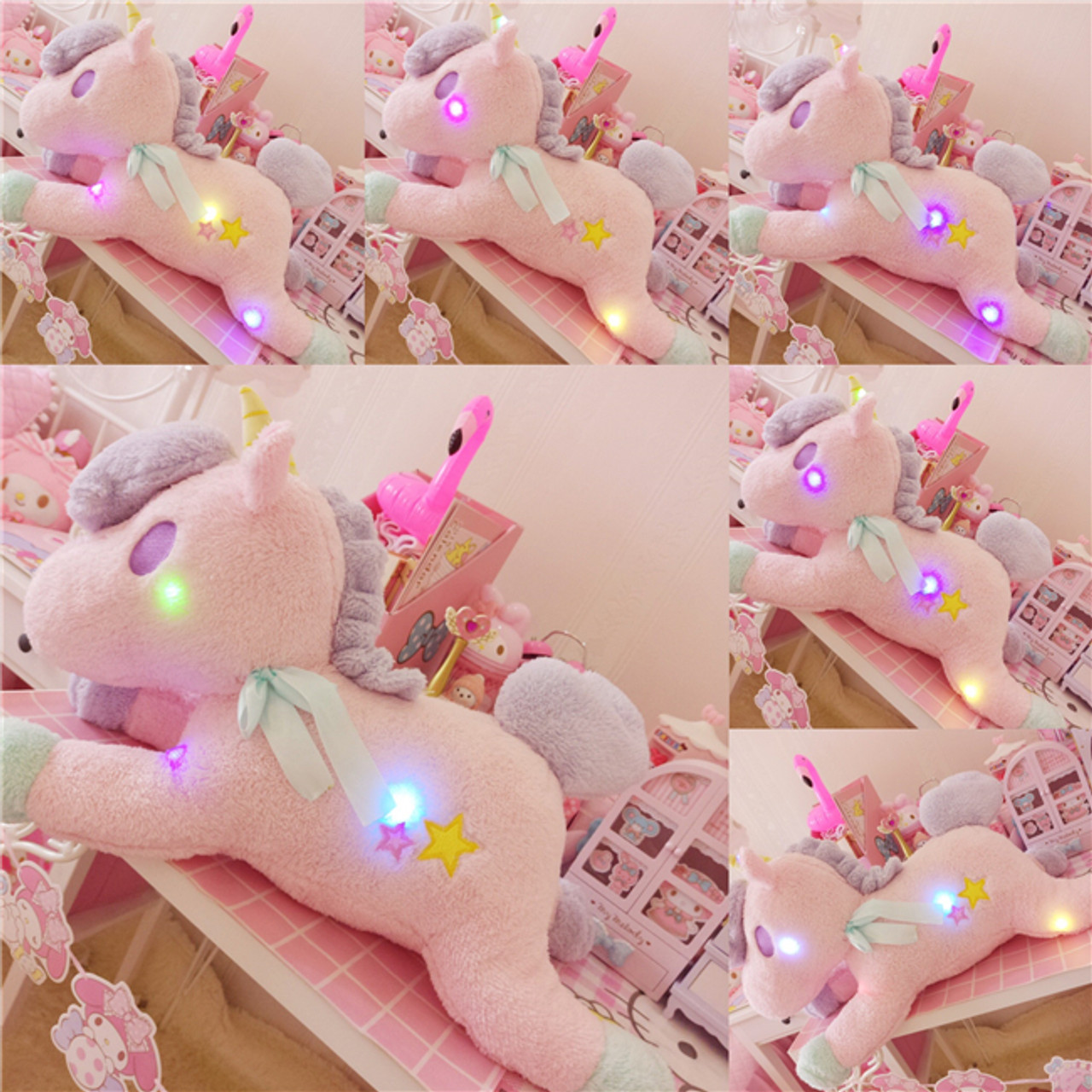 unicorn teddy bear large