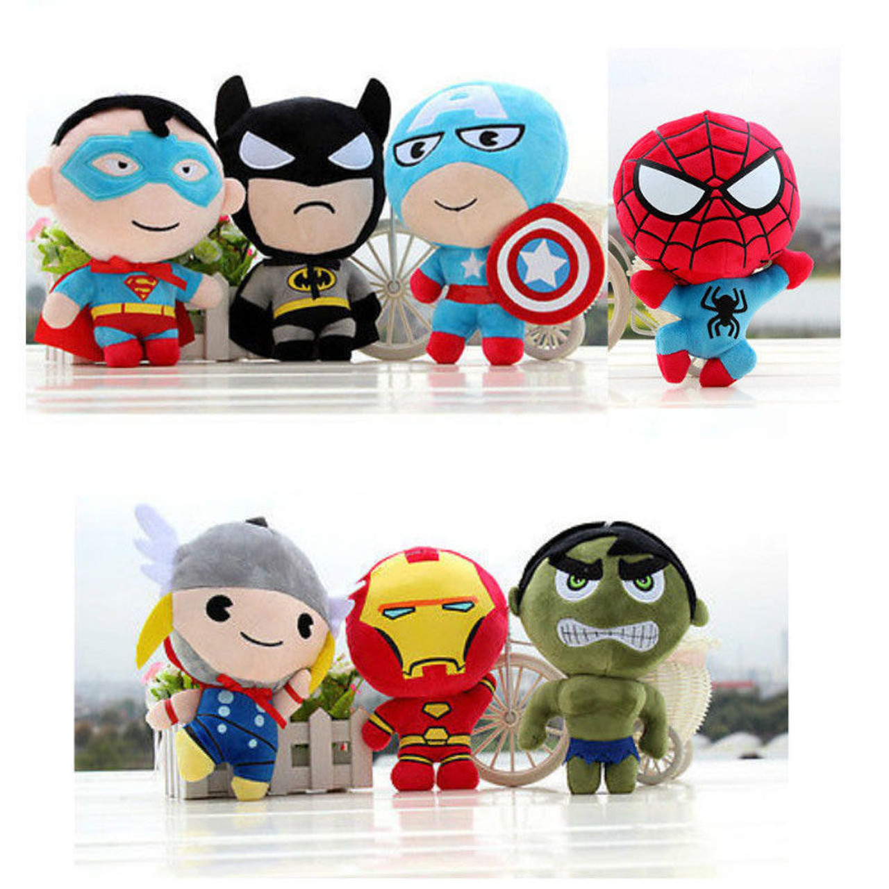 plush superhero dolls