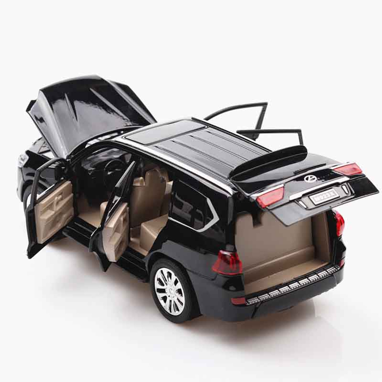 1:24 LX570 Alloy Metal Model Pull Back Toy Cars Light ...