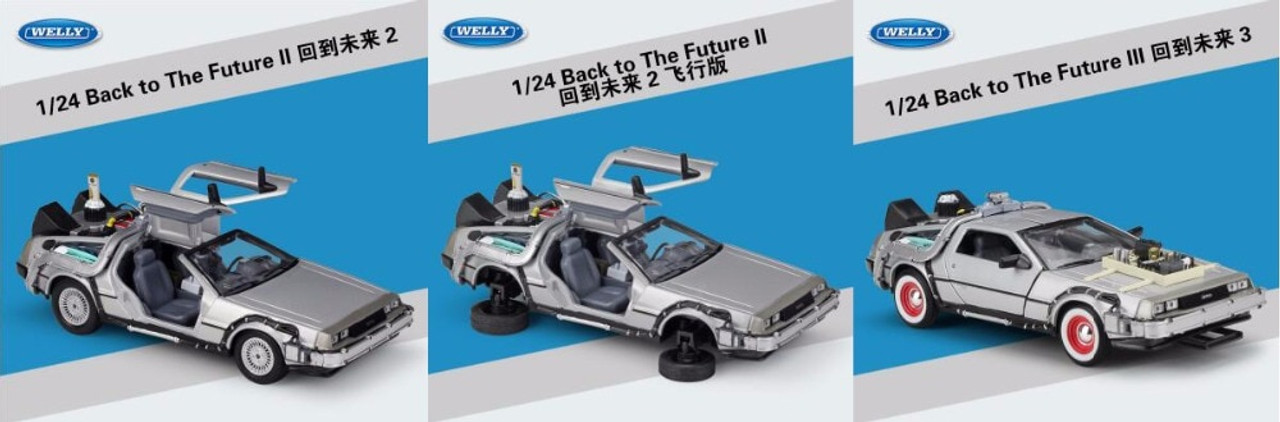 welly back to the future delorean