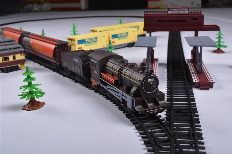 modern train set