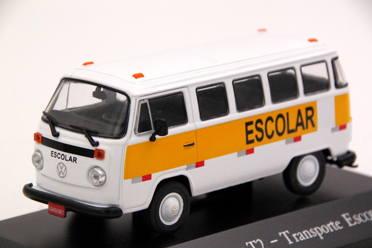 Altaya 1:43 V~W Kombi T2 Transporte Escolar Diecast Model Car Christmas IXO Toys