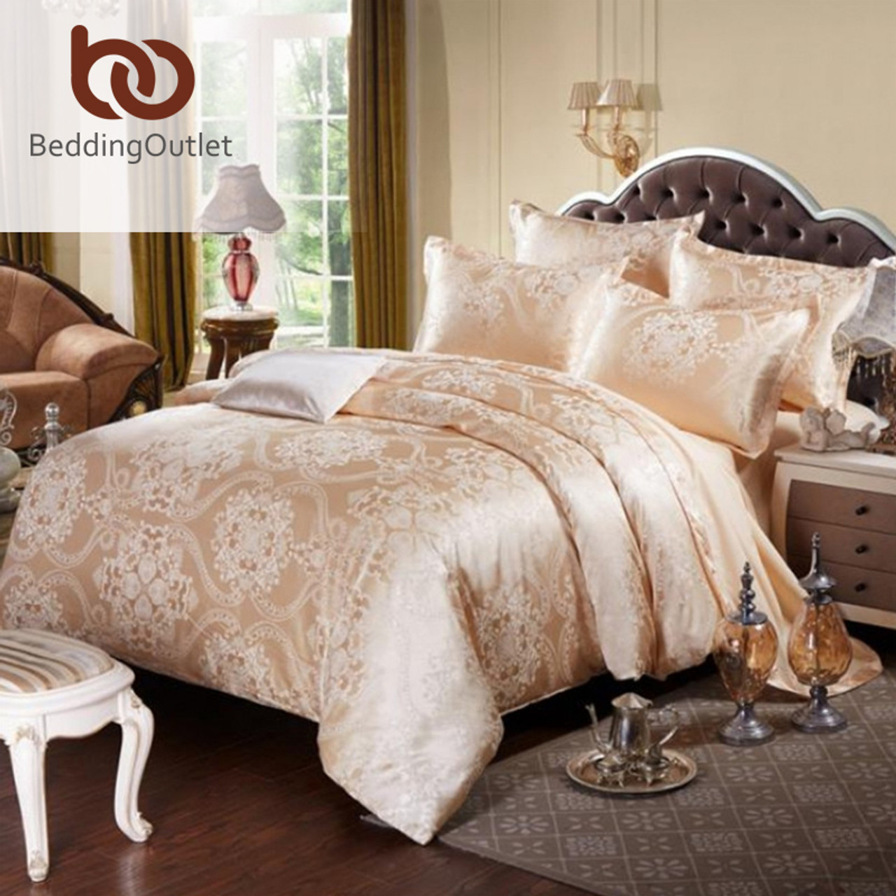 Beddingoutlet Gold Bedding Set Noble And Elegant Duvet Cover