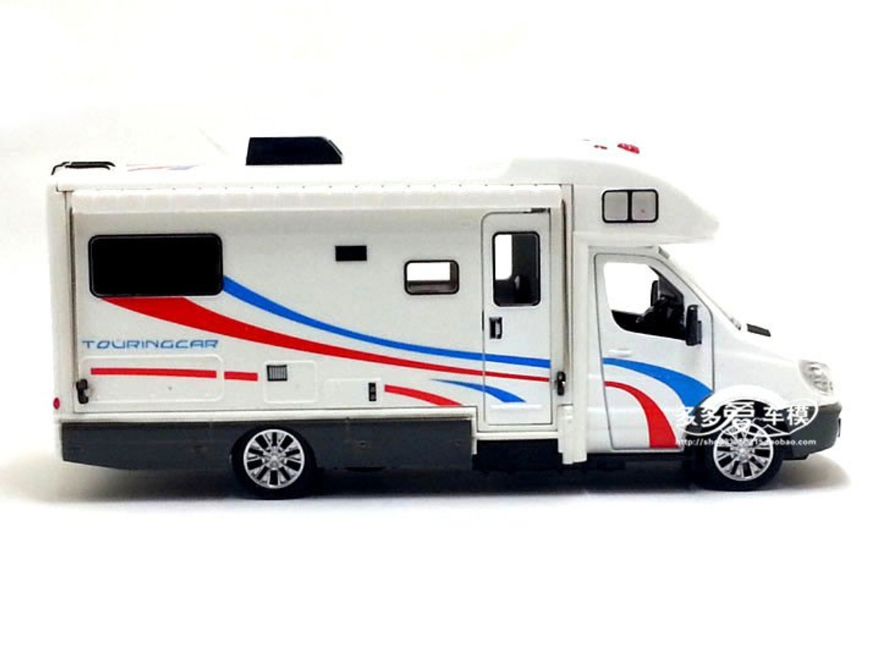 1:32 Luxury Motorhome Recreational Vehicle RV Trailer Diecast Car Model Toy 