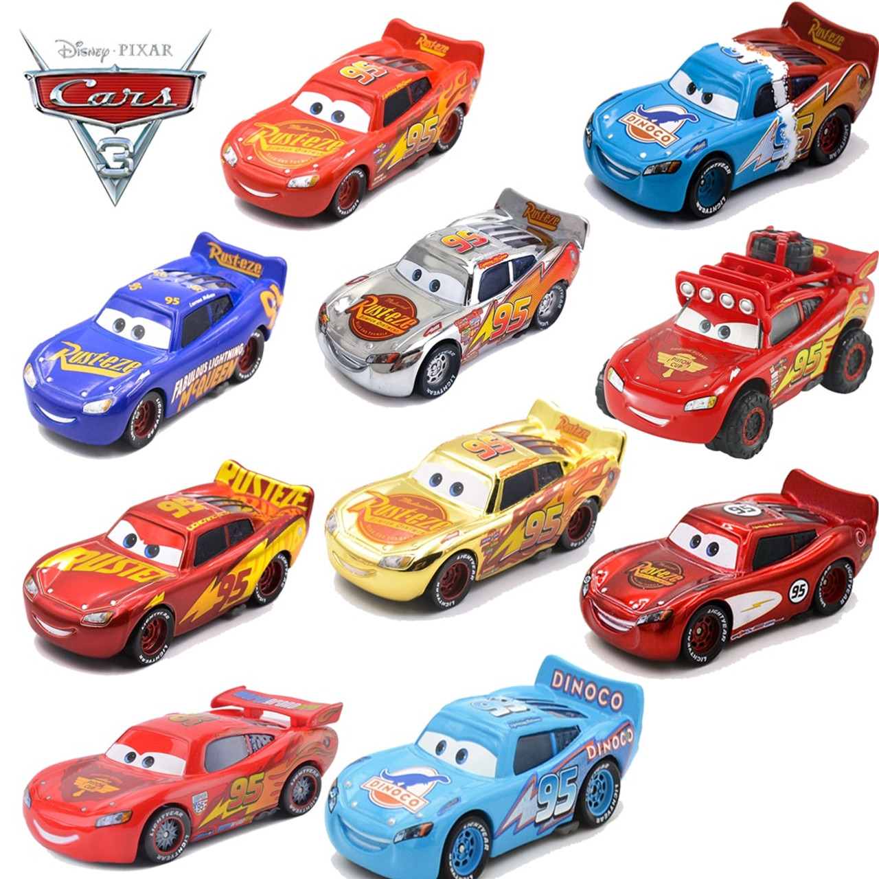 all lightning mcqueen cars