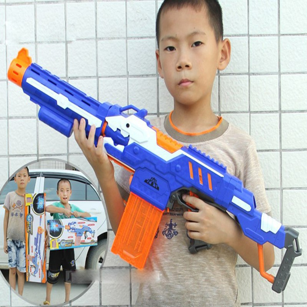 2018 Electrical Soft Bullet Toy Gun Pistol Sniper Rifle Plastic Gun Arme  Arma Toy For kid Gift Perfect Suitable for nerf Toy Gun - AliExpress