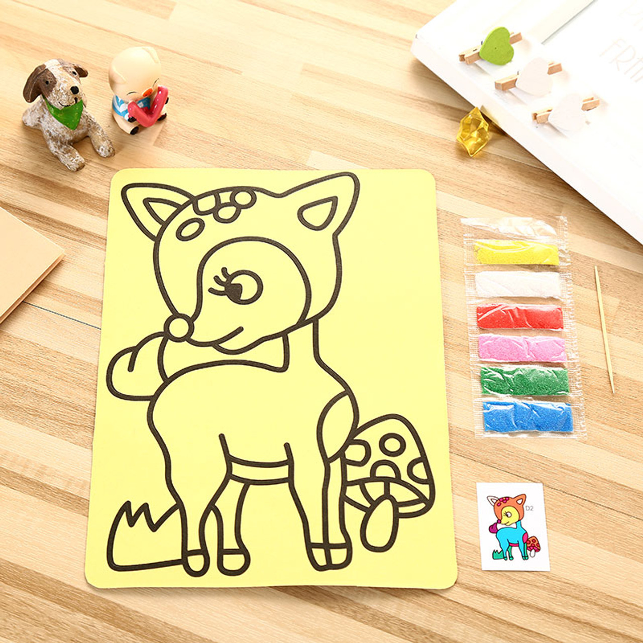 colored sand painting toys