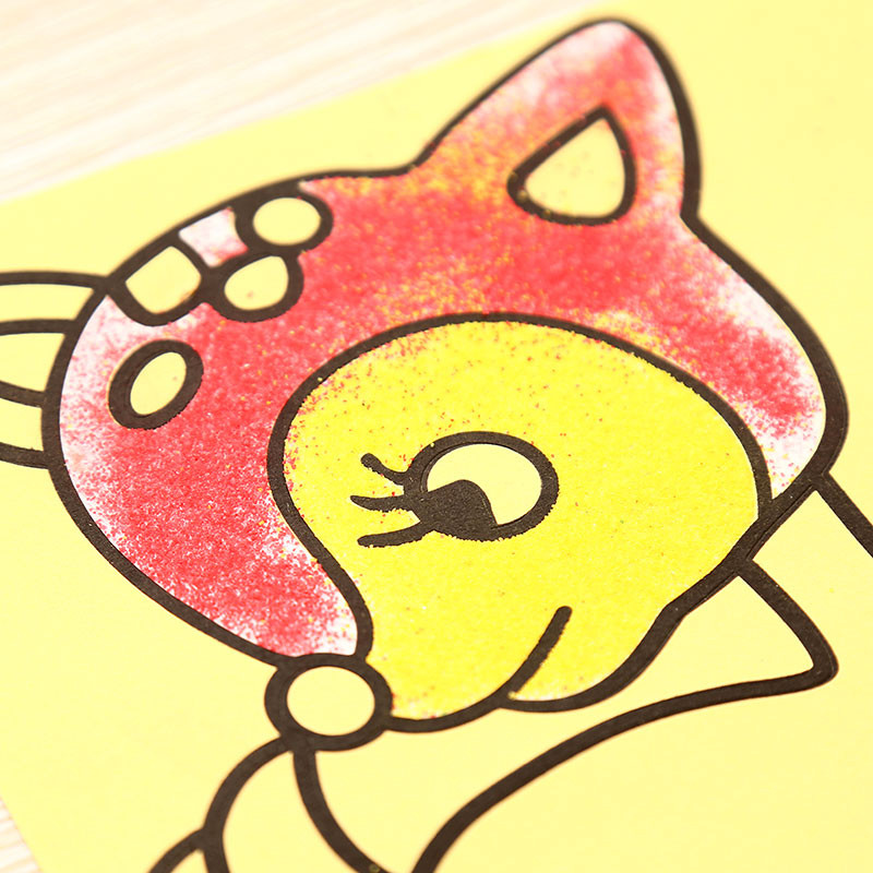 colored sand painting toys