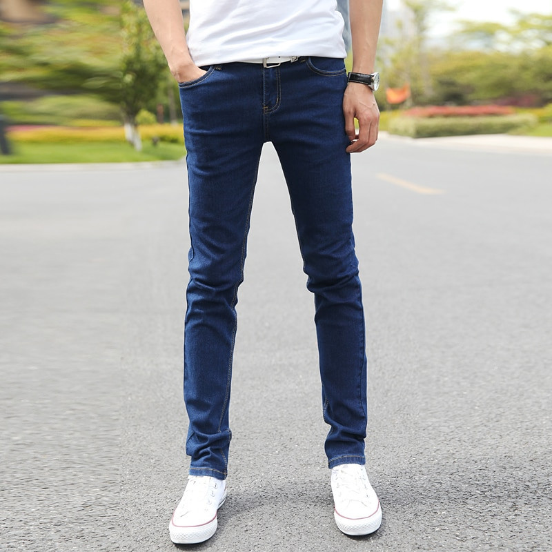 Men Stretch Skinny Jeans Male Designer Brand Super Elastic Straight  Trousers Jeans Slim Fit Fashion Denim Jeans for Male, Blue - OnshopDeals.Com