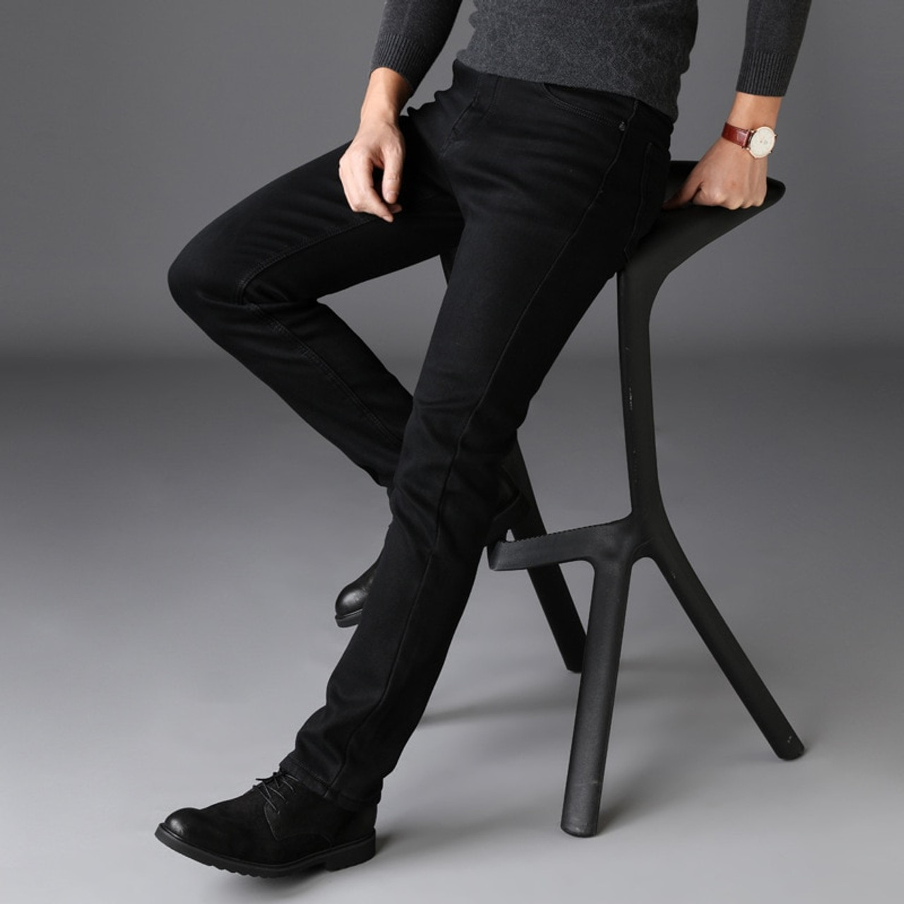 black casual pants