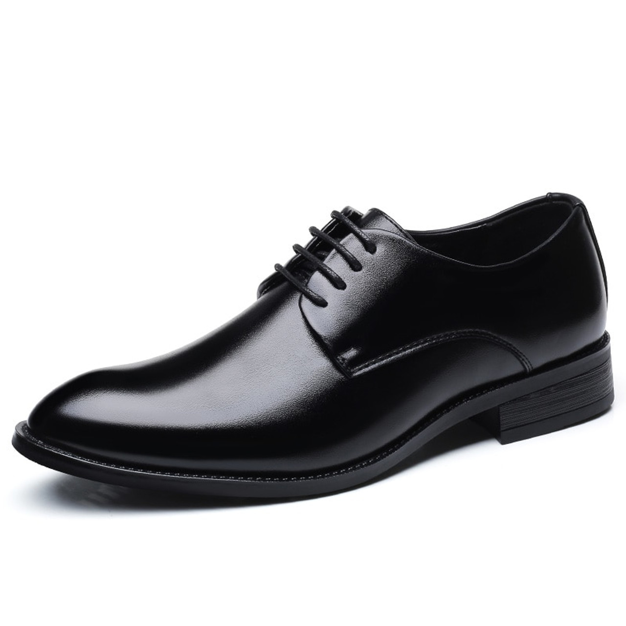 Men's Formal Shoes,British Work OfficeBusiness Leather Shoes Banquet  Wedding Prom Dress Shoes,Black A- 39/UK 6.5/US 7