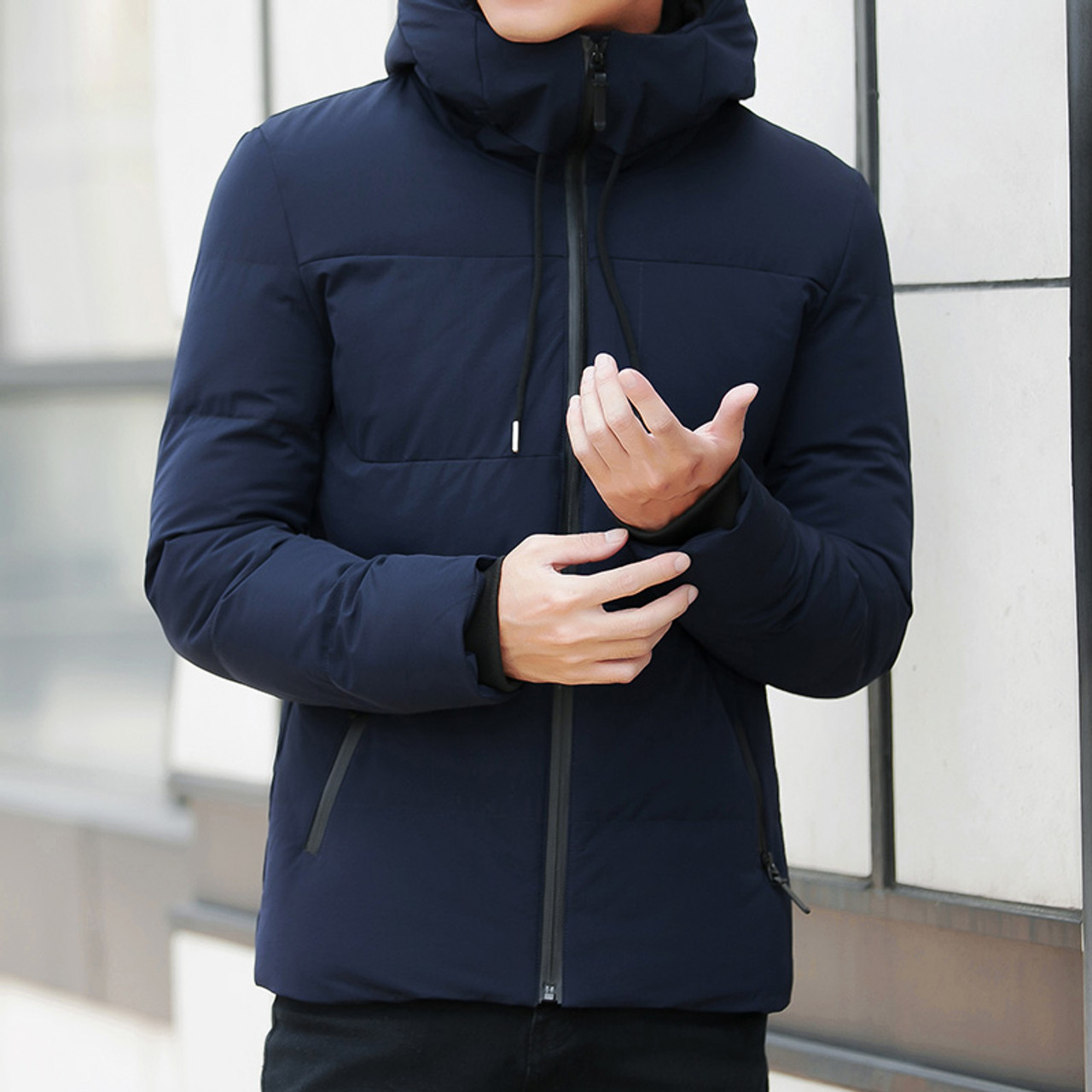 BSETHLRA Jackets Men Winter Windbreak Cotton Added Casual Slim Fit Mens  Coats And Jackets Parka Men - OnshopDeals.Com