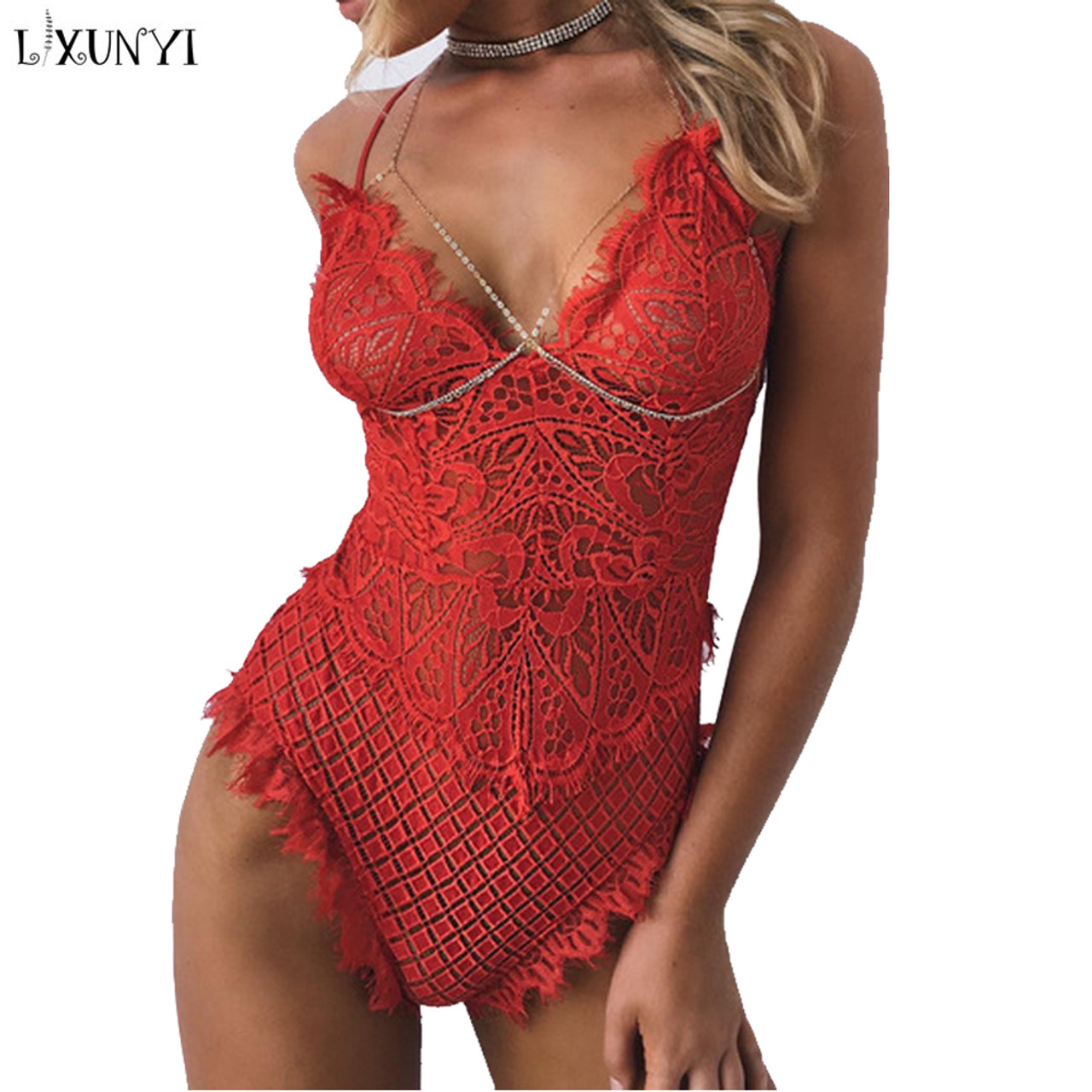 lace body jumpsuit