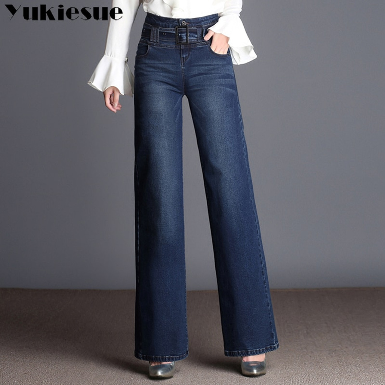 jean wide leg pants