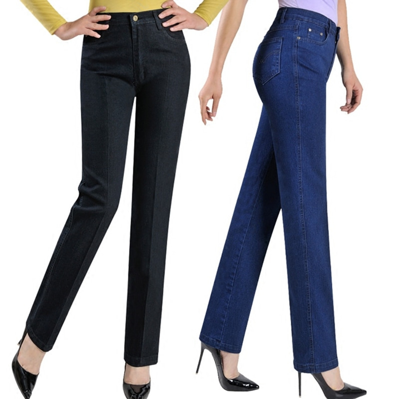 2018 New Arrival Pants Straight Jeans Women Plus Size 42 43 Women S Denim Trousers Onshopdeals Com