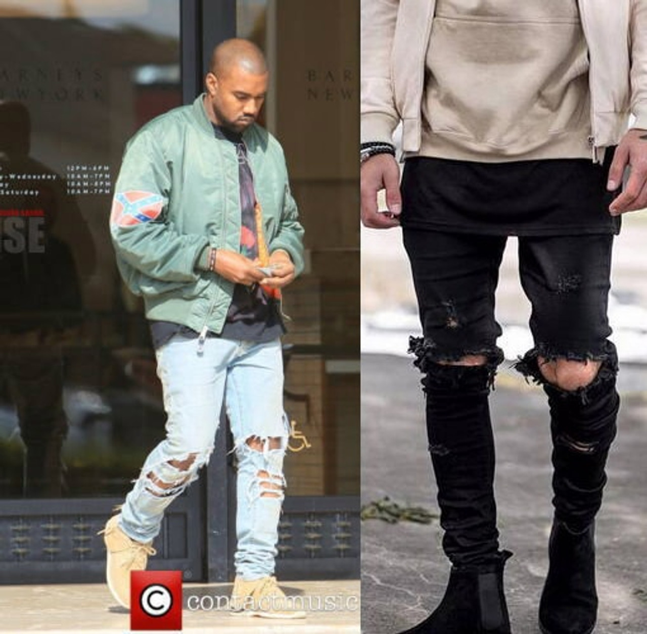 kanye west ripped clothes