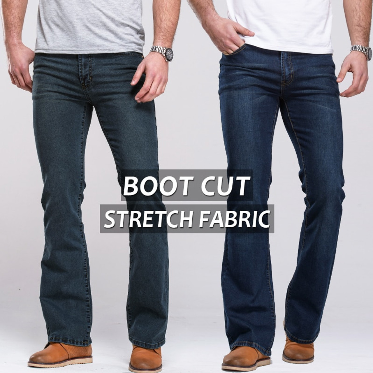 mens designer bootcut jeans