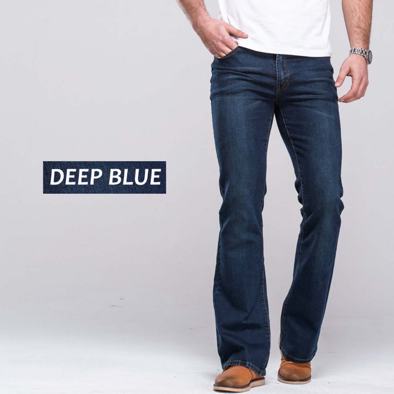 mens designer bootcut jeans