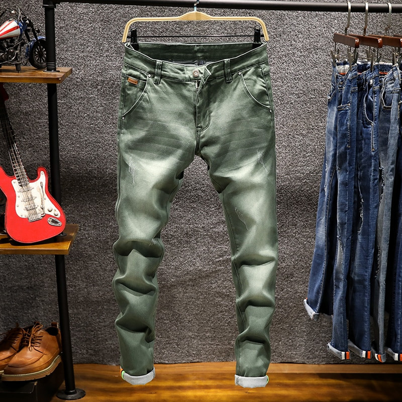 khaki colour jeans