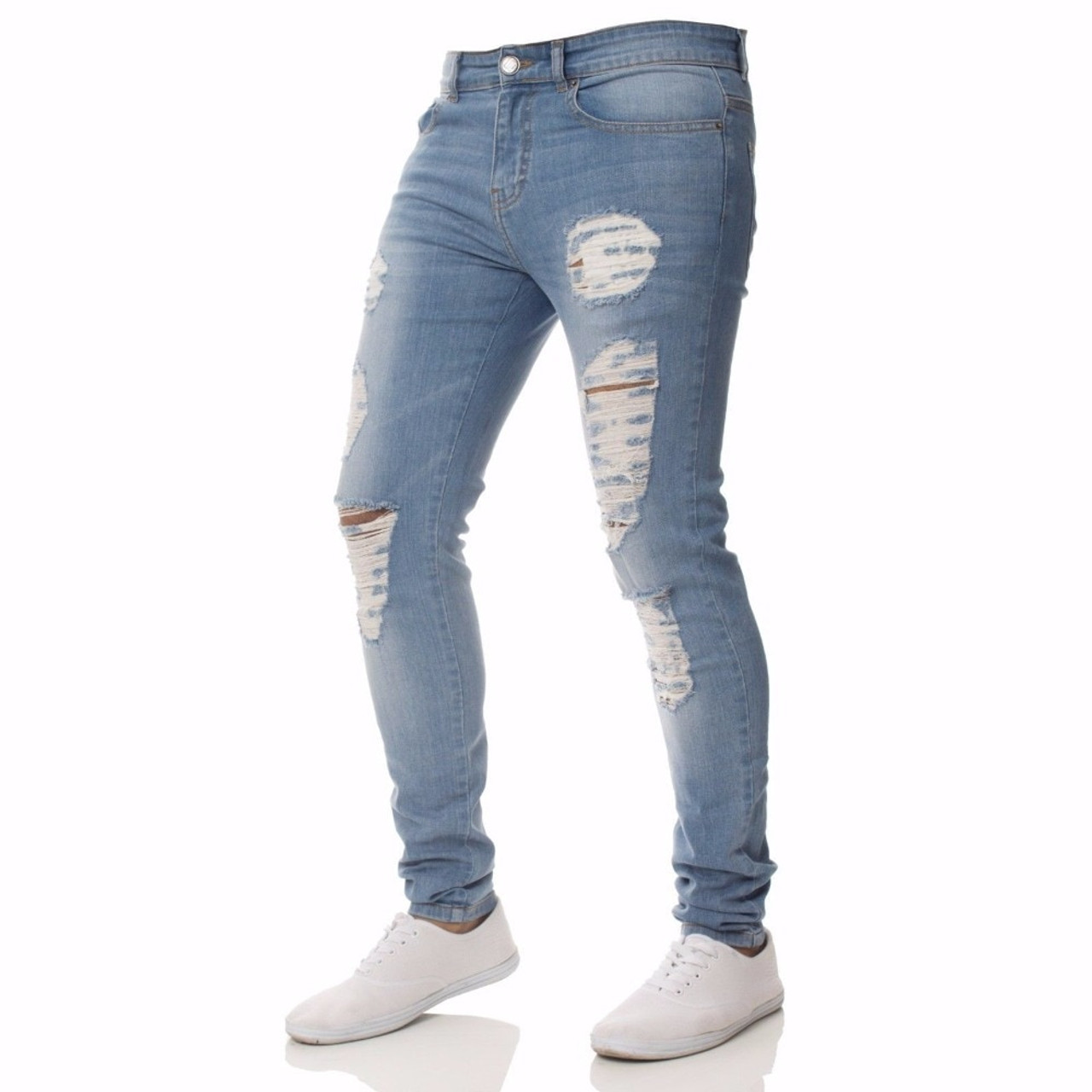 dark ripped jeans mens