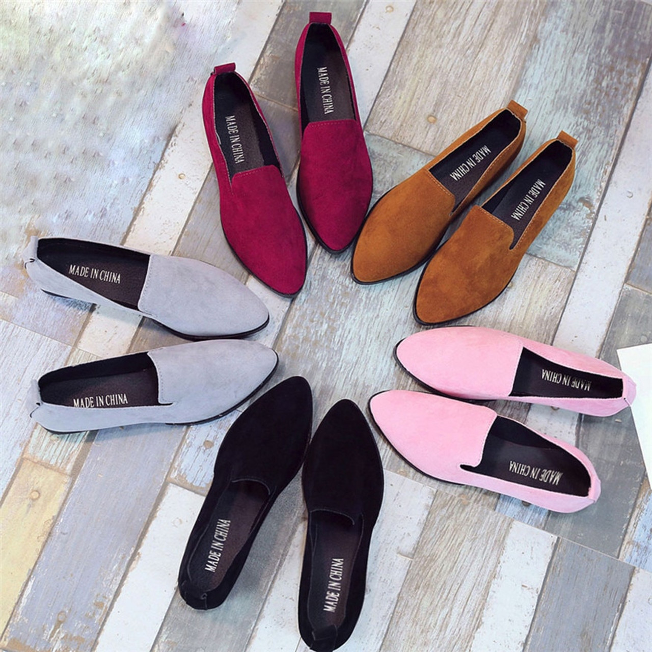 casual flat womens shoes