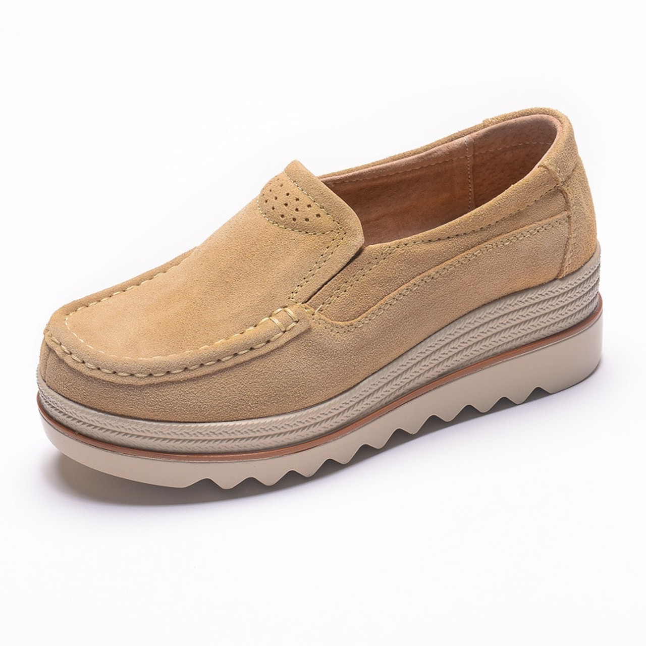 platform moccasin shoes