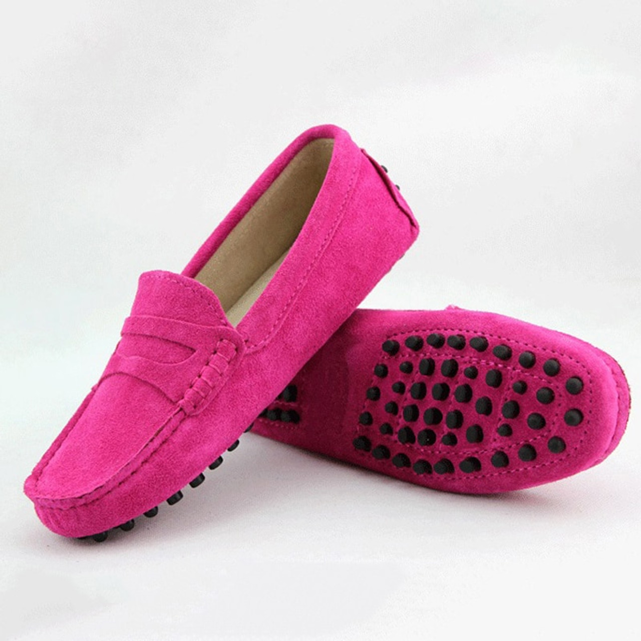 ladies suede driving shoes