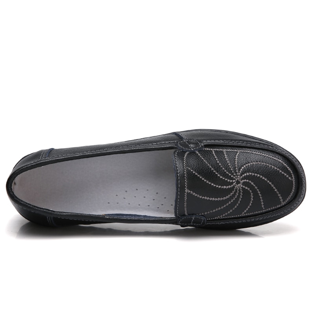 black slip on ballet shoes