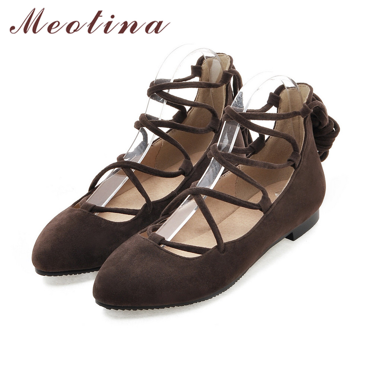 Meotina Women Shoes Ladies Flat Shoes 