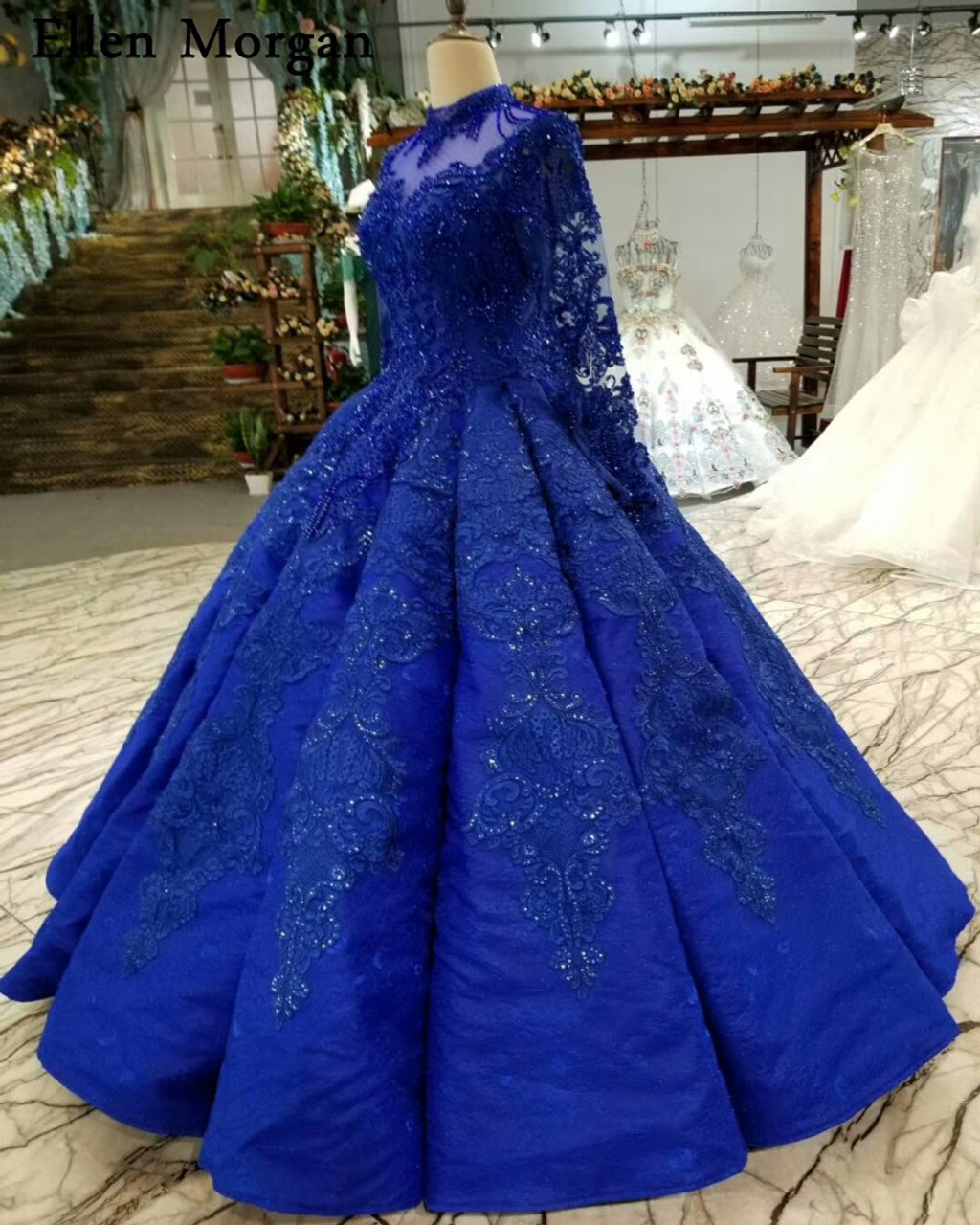blue wedding dresses 2018