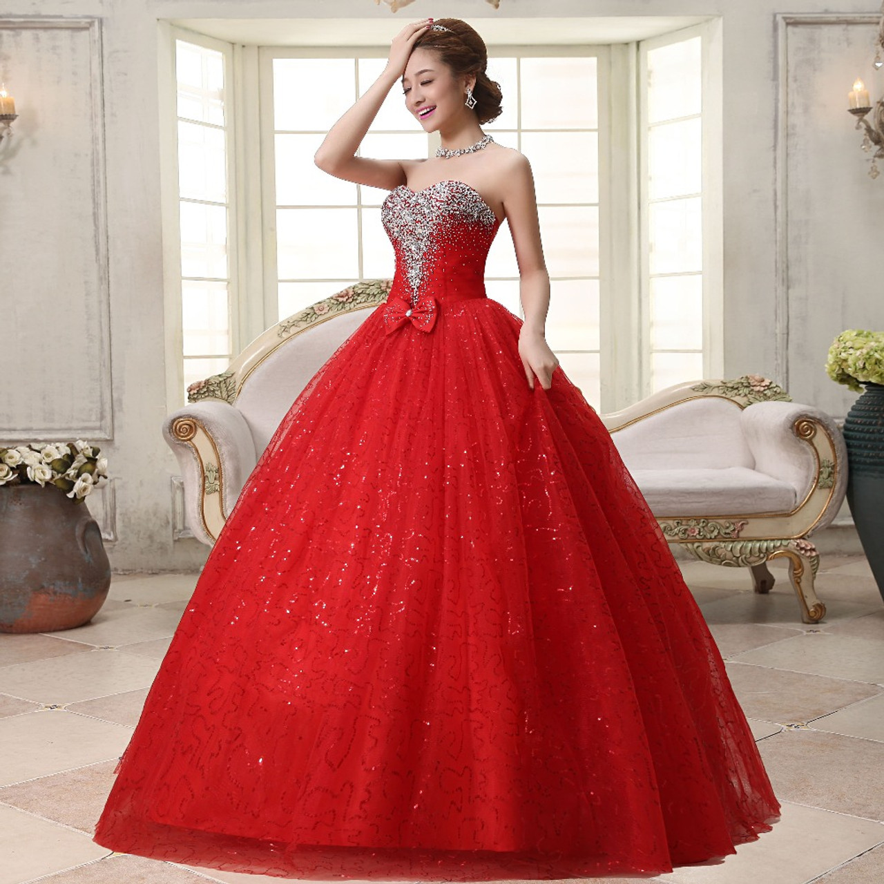 Premium Dazzling Korean Evening Gown / Long Flowy Dress, Women's Fashion,  Dresses & Sets, Evening dresses & gowns on Carousell