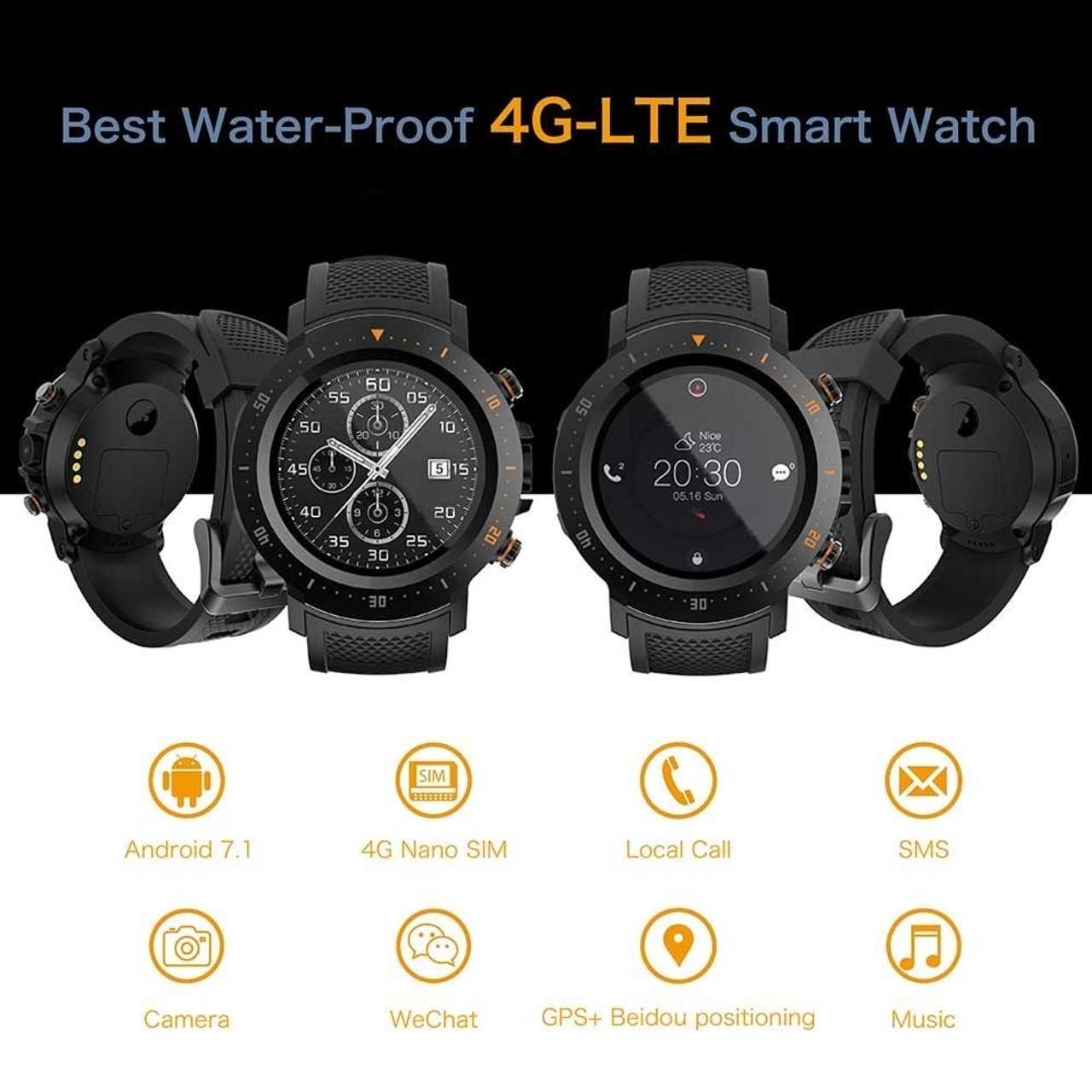 smartwatch 4g waterproof