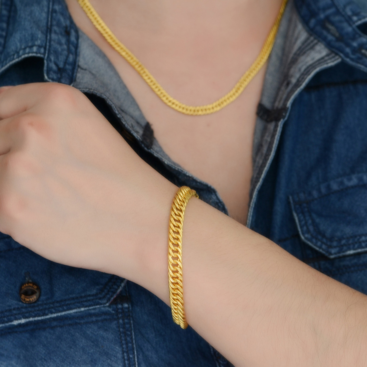 Gold bracelet jeans Clearance