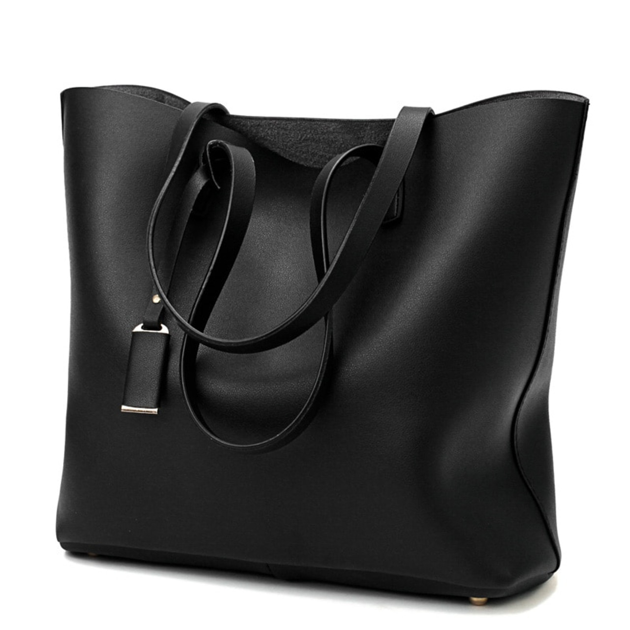 Buy S-ZONE Medium Women Genuine Leather Tote Bag Ladies Shoulder Purse  Handbag Big Front Pocket, Dark Brown, Large at Amazon.in