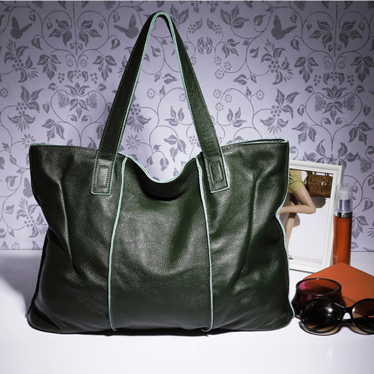 High-end Genuine Leather Top-handle Bag Casual Tote Large Capacity Woman  Bags Luxury Designer Handbag Purses Brand Shoulder Sac A Main - buy  High-end Genuine Leather Top-handle Bag Casual Tote Large Capacity Woman