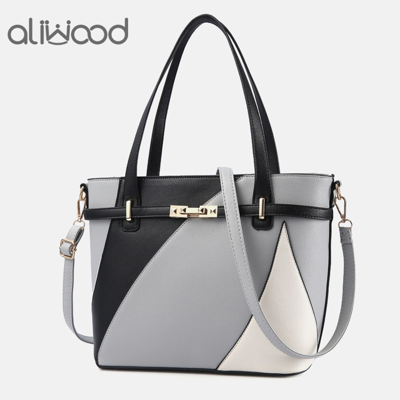 gray handbags shoulder bag