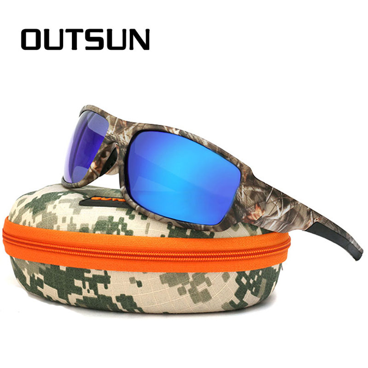 Men Polarized Camouflage Sunglasses For Fishing And Hunting, Camo