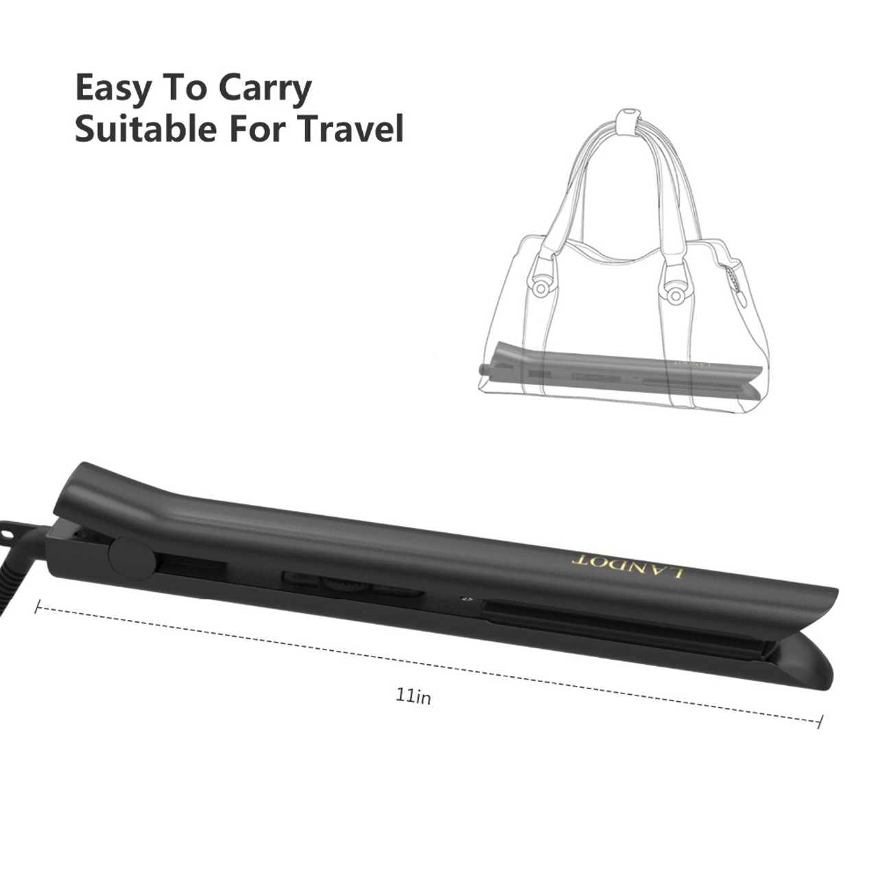 Professional Hair Straightener Flat Iron For Hair Styling 2 In 1