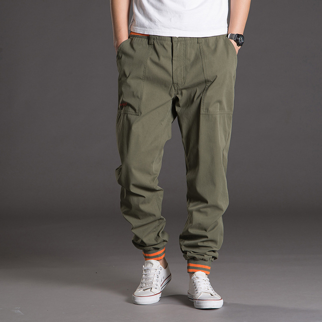 plus size camouflage joggers