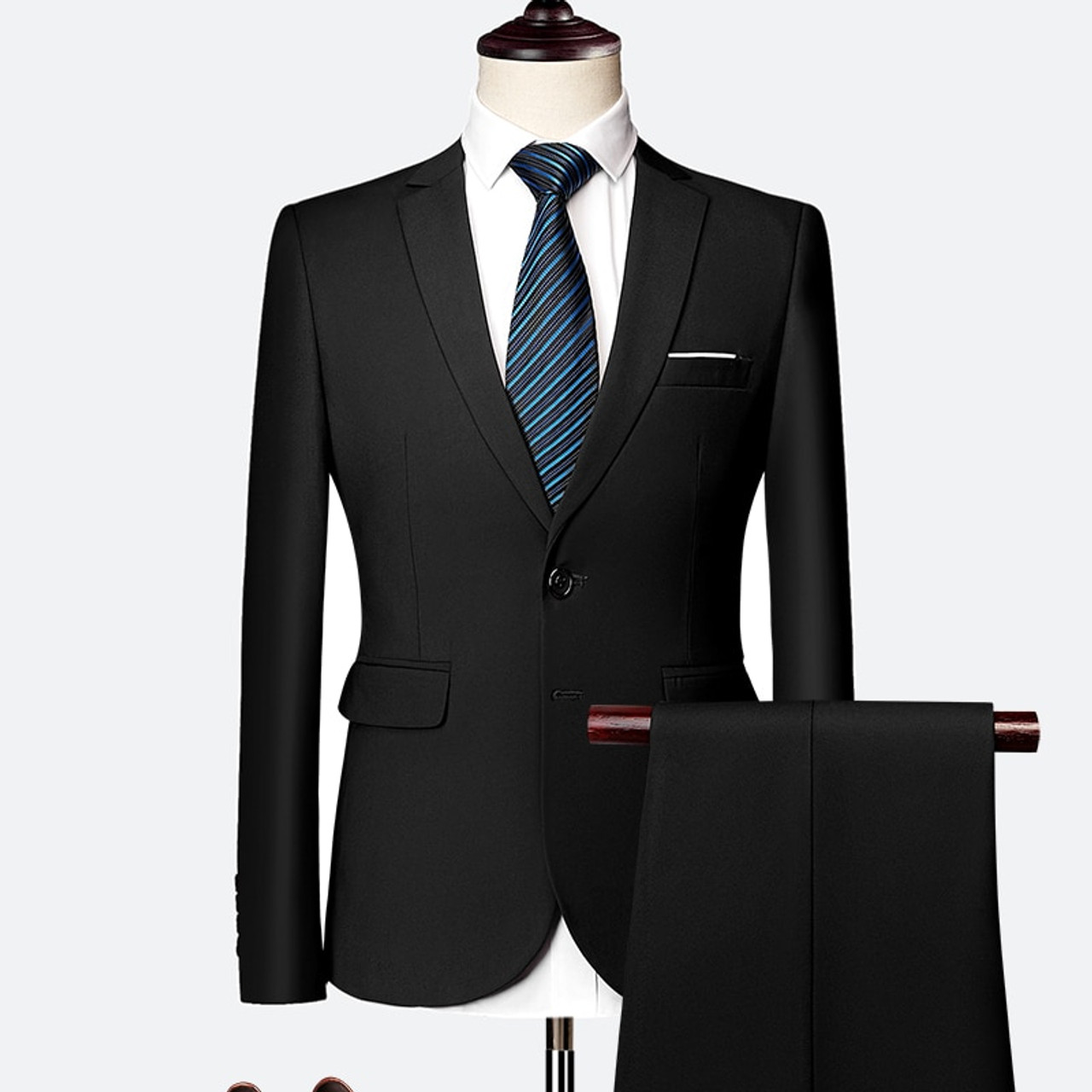 Men 2 Piece Suit Wedding Royal Blue Suit Office Elegant Suit Sainly– SAINLY