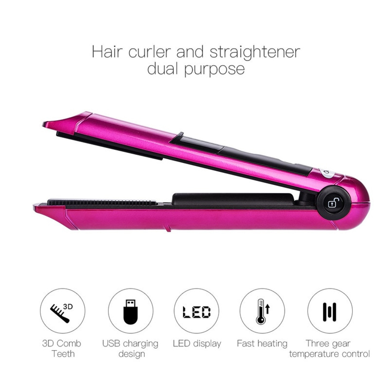 usb hair straightener