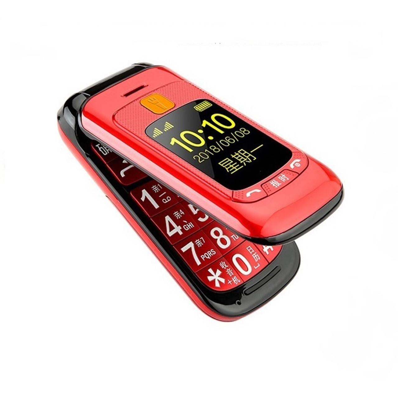 Flip Double Dual Screen Dual Sim Sos Key Speed Dial Touch Handwriting Russian Keyboard Fm Senior Cellphone For Old People Onshopdeals Com