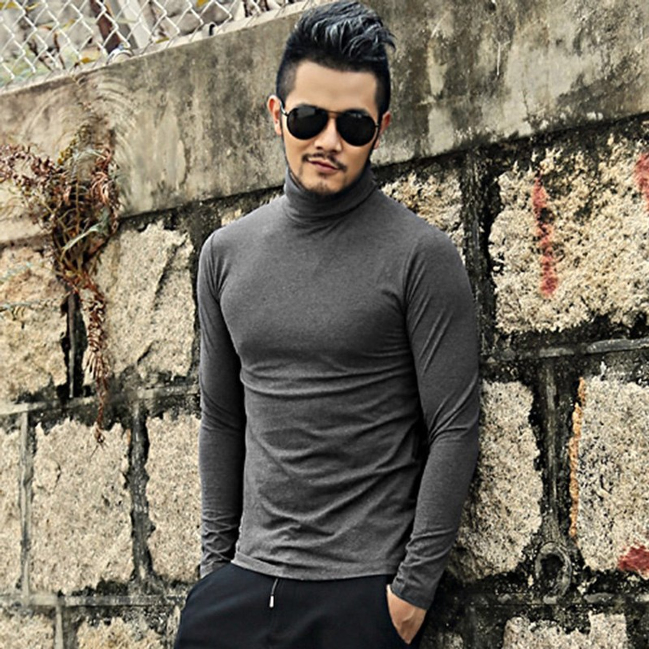Solid color long sleeve t shirts