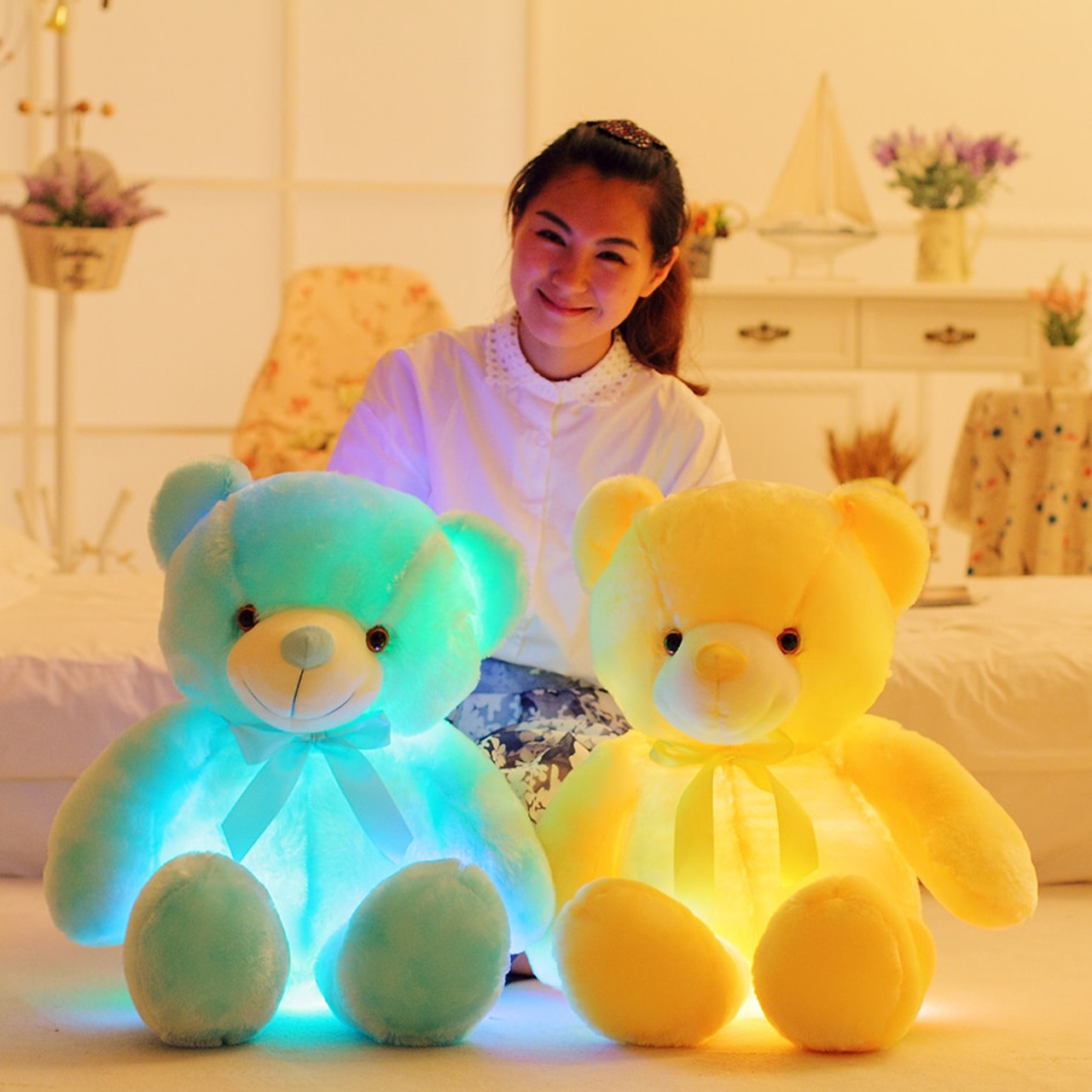 glow up light plush teddy toy
