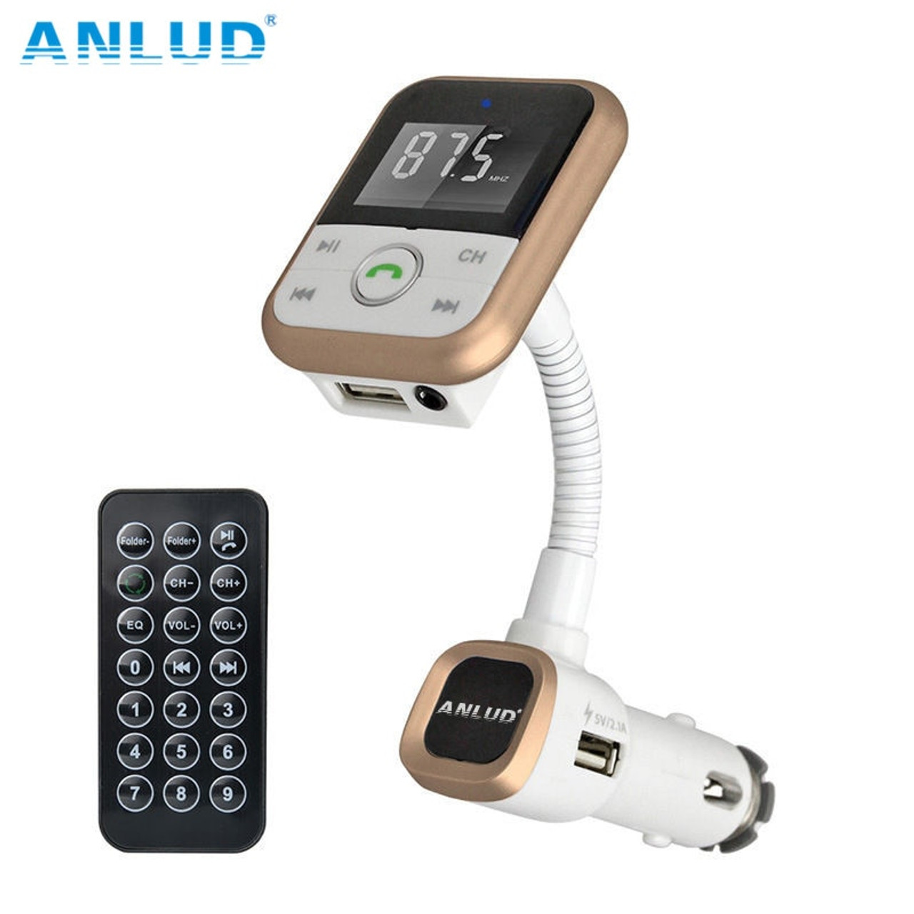 Bluetooth Car Kit MP3 Player FM Transmitter Wireless Radio Adapter USB Charger